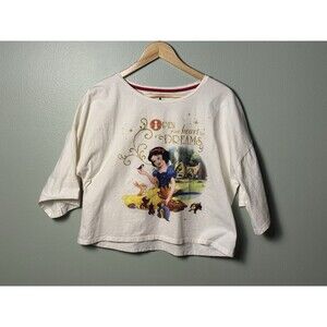 Women’s Disney Snow White Crop Top Long Sleeves - Marisa Brand - Size M -Rare